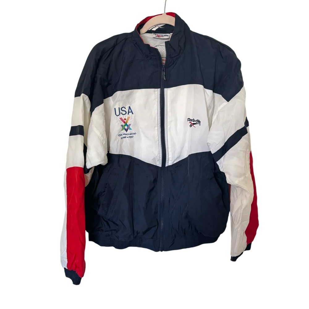 USA Olympics 1997 Vintage Israel White Red Blue Windbreaker